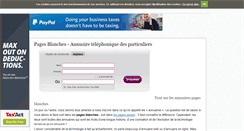Desktop Screenshot of annuairespagesblanches.com